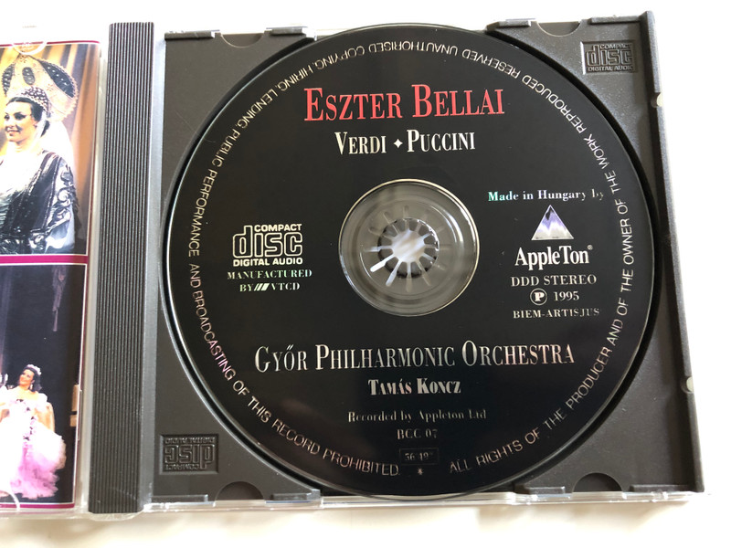Eszter ‎Bellai – Swinging Sentiments / Szárnyaló Szenvedélyek / Verdi, Puccini / Magyar Könyvklub ‎Audio CD Stereo / BCC - 07