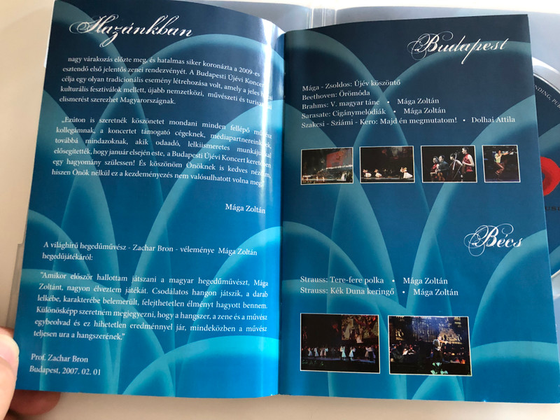 Mága Zoltán - Budapest Újévi Koncert DVD 2009 / "Zenés utazás a világ körül" / Sony Music Entertainment / Mága Zoltán és sztárvendégei / "Musical journey around the world" (886975172597)