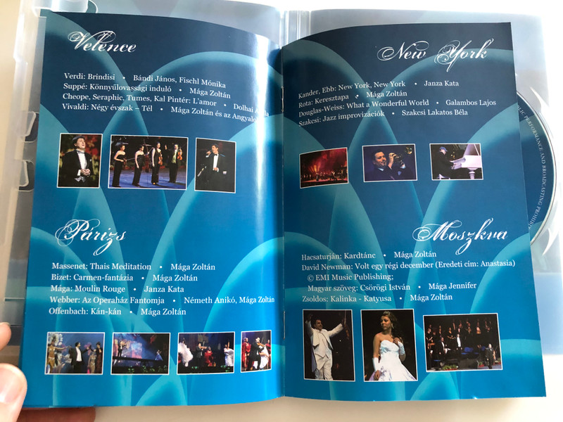 Mága Zoltán - Budapest Újévi Koncert DVD 2009 / "Zenés utazás a világ körül" / Sony Music Entertainment / Mága Zoltán és sztárvendégei / "Musical journey around the world" (886975172597)