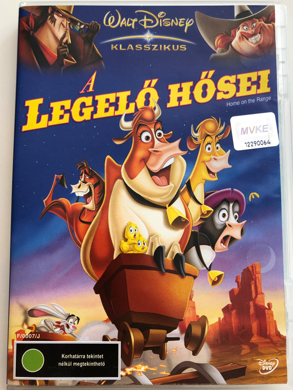 Home on the Range DVD 2004 A Legelő Hősei / Directed by Will Finn, John Sanford / Starring: Roseanne Barr, Judi Dench, Jennifer Tilly, Cuba Gooding Jr., Randy Quaid, Steve Buscemi (5996255714265)