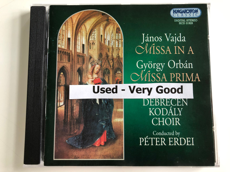 Janos Vajda - Missa In A / Gyorgy Orban - Missa Prima / Debrecen Kodaly Choir / Conducted: Peter Erdei / Hungaroton Audio CD 2000 Stereo / HCD 31929