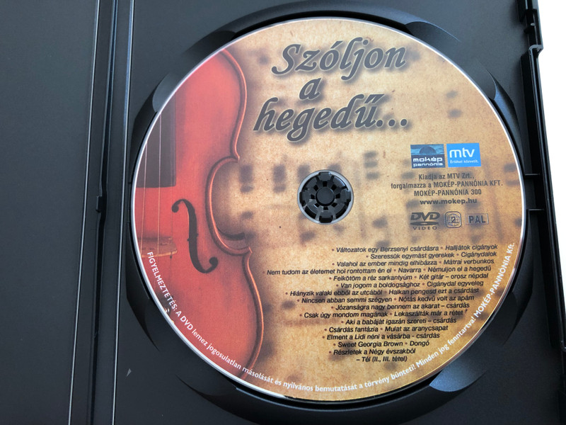 Szóljon a hegedű... DVD Ifj. Sánta Ferenc / Hungarian Gypsy Orchestra / Conducted by Szenthelyi Miklós / Mókép - Mtv / Compilated by Nemlaha György (5996357344087)