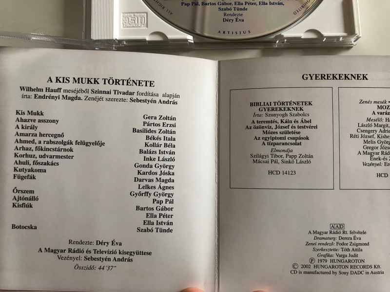 Hauff - A Kis Mukk története - mesejáték / Hungaroton Classic Audio CD 2002 / HCD 13826 / Hungarian language audio story book (5991811382629)