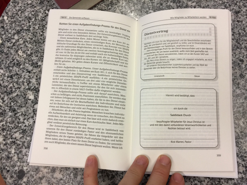 Kirche mit Vision by Rick Warren / German edition of Purpose-driven Church / Hardcover / GerthMedien 2016 / 1st edition (9783957341808)