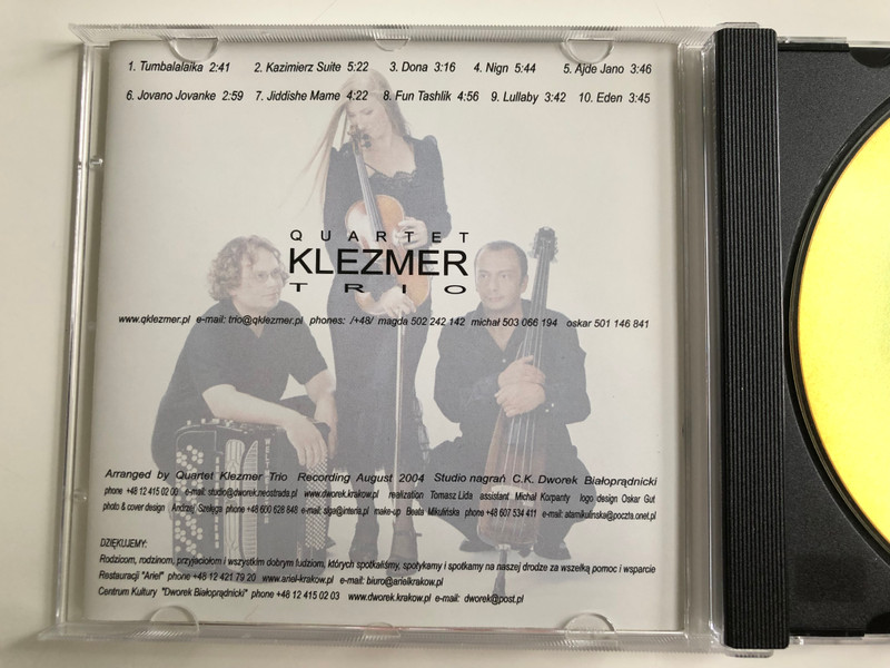 Quartet KLEZMER Trio / Klezmer Street songs / Audio CD