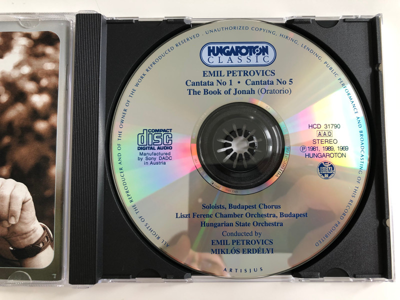 Petrovics - Cantata No 1 - Alone in the Forest / Cantata No 5 - Letters from Turkey / The book of Jonah / Oratorio / Hungaroton Audio CD 1981 Stereo / HCD 31790
