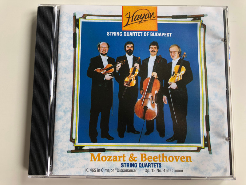 Haydn String Quartet Of Budapest ‎/ Mozart & Beethoven String Quartets - K. 465 in C major ''Dissonance'', Op. 18 No.4 in C minor / Audio CD 1992 / BHQ 001