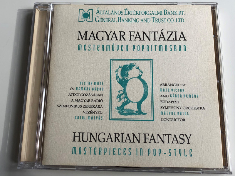 Magyar Fantazia - Mastermuvek popritmusban / HUNGARIAN FANTASY - MASTERPIECES IN POP-STYLE / Arranged: Mate Victor and Gabor Kemeny / Budapest Symphony Orchestra / Conducted: Matyas Antal / TRIOLA LTD Audio CD 1993 / TR 261128-2