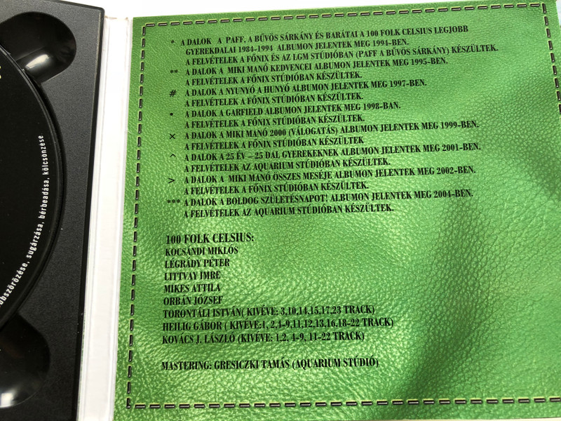 Platina Sorozat / A '90-es evek legnagyobb sikerei / 100 Folk Celsius ‎/ Digitalisan ujramasterelt felvetelek! / Magneoton ‎Audio CD 2005 / 5101-11174-2