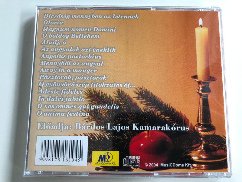 Mennyből Az Angyal...es mas karacsonyi dalok / MusiCDome Audio CD 2004 / 0292MCD