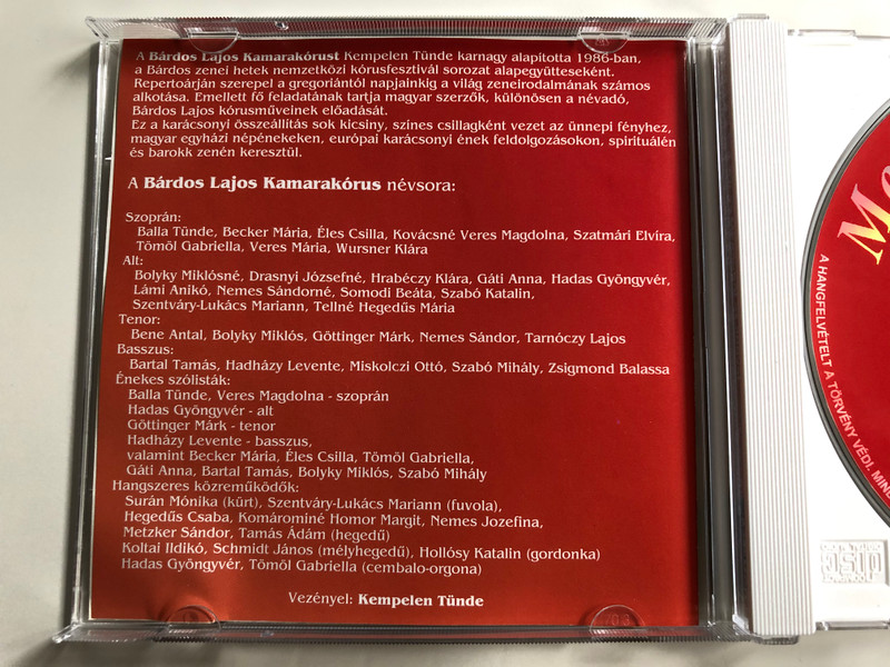 Mennyből Az Angyal...es mas karacsonyi dalok / MusiCDome Audio CD 2004 / 0292MCD / Classic Traditional Christmas Songs in Hungarian