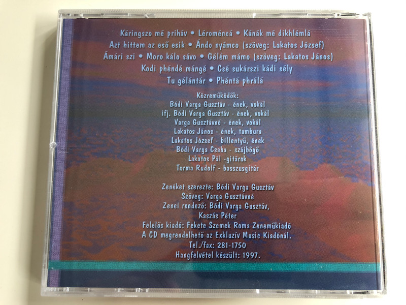 Bodi Guszti No. 8 / Nagyecsedi Fekete Szemek / MC & CD Audio CD 1997 / FSZ 2003/8/CD