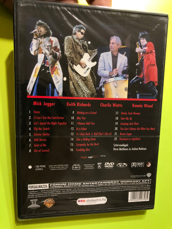 The Rolling Stones - Bridges to Babylon DVD Hidak Babylonba / Tour '97-98 / Live Concert / Mick Jagger, Keith Richards, Charlie Watts, Ronnie Wood (5999048907585)