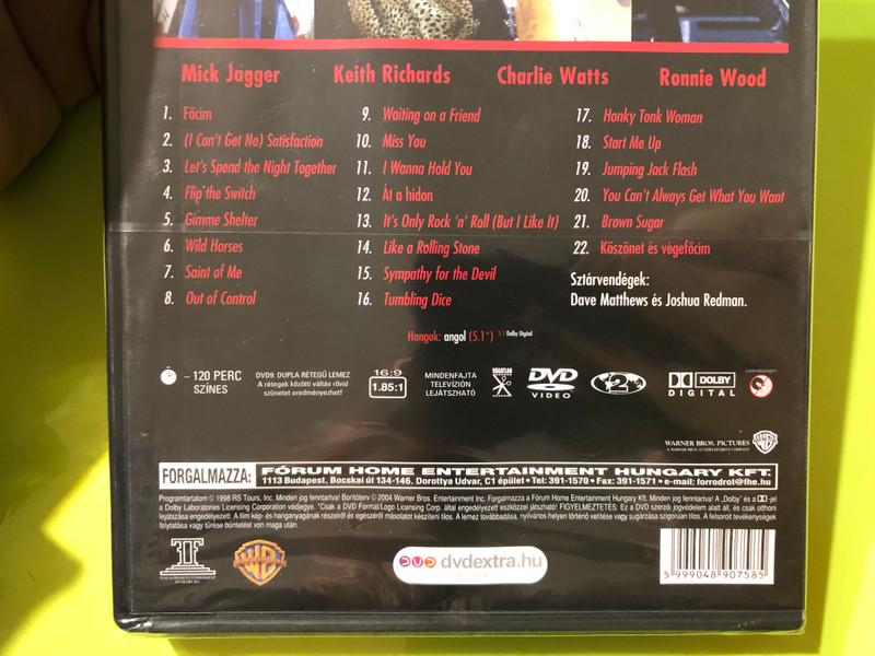 The Rolling Stones - Bridges to Babylon DVD Hidak Babylonba / Tour '97-98 / Live Concert / Mick Jagger, Keith Richards, Charlie Watts, Ronnie Wood (5999048907585)