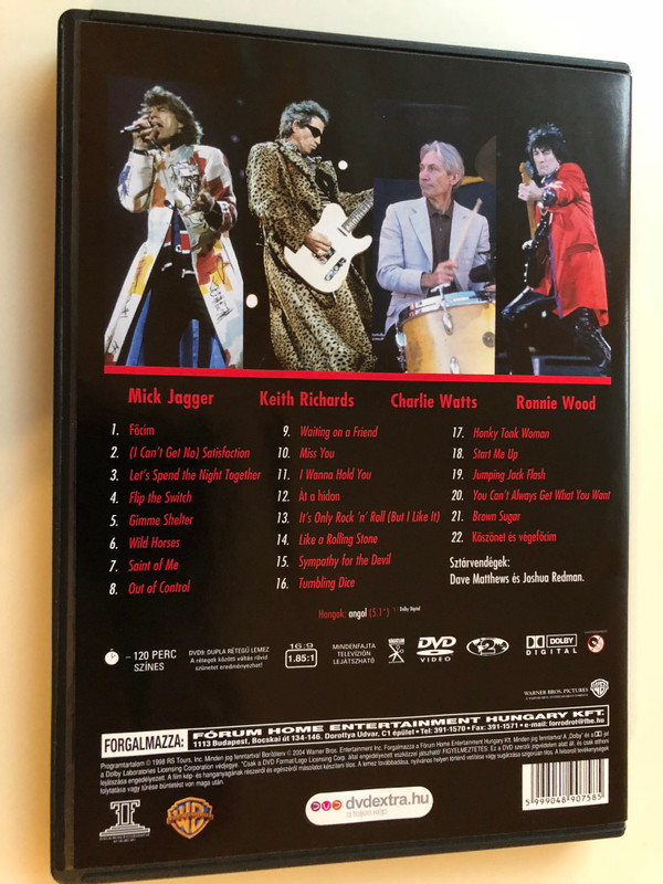The Rolling Stones - Bridges to Babylon DVD Hidak Babylonba / Tour '97-98 / Live Concert / Mick Jagger, Keith Richards, Charlie Watts, Ronnie Wood (5999048907585)