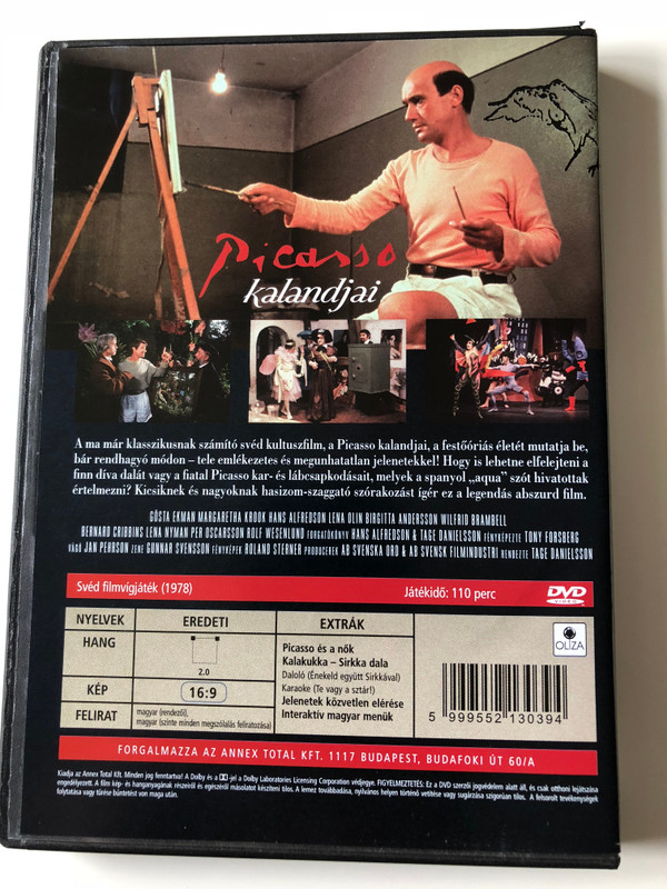 Adventures of Picasso DVD 1978 Picasso kalandjai (Picassos äventyr) / Directed by Tage Danielsson / Starring: Gösta Ekman, Hans Alfredson, Margaretha Krook (5999552130394)