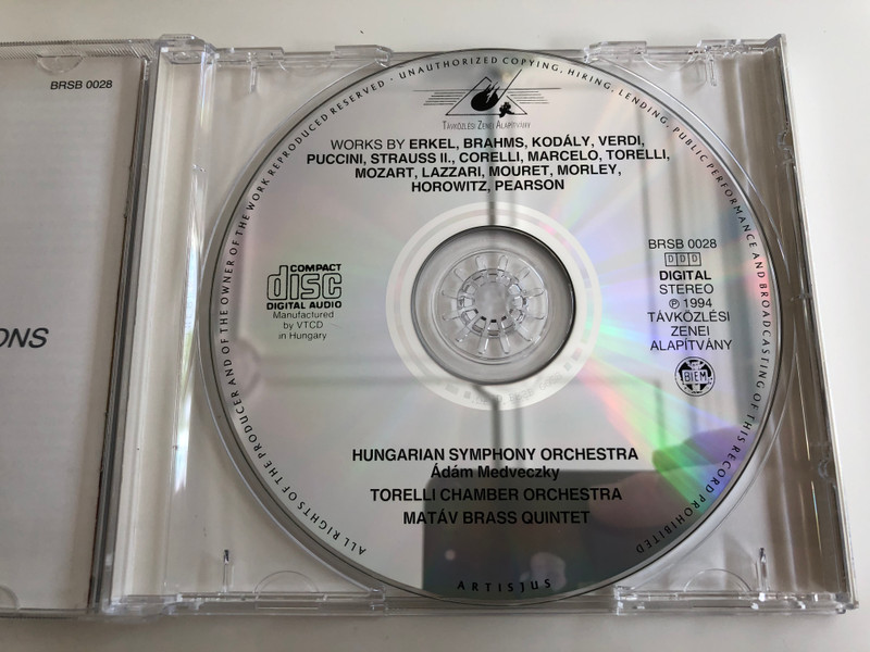 Magyar Szimfonikus Zenekar / Hungarian Symphony Orchestra / Ungarisches Symphonieorchester / Tavkozlesi Zenei Alapitvany Audio CD 1994 Stereo / BRSB 0028