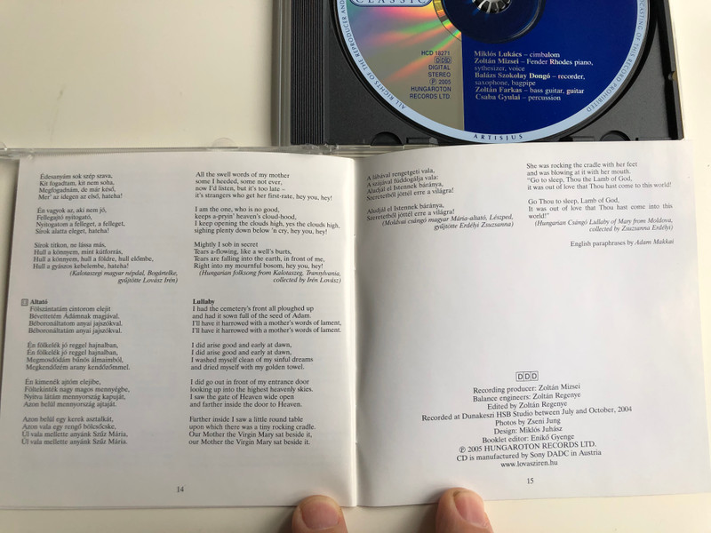 Cloud-doors - Fellegajtó / Voice: Irén Lovász ‎/ Hungaroton Audio CD 2005 Stereo / HCD 18271