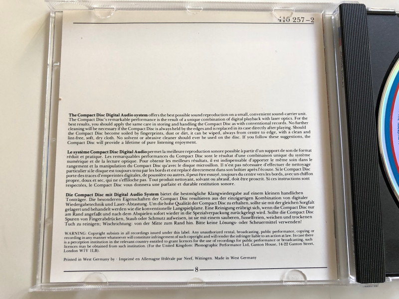 Liszt, Jorge Bolet ‎– The Piano Works, Die Klavierwerke / Liebestraum No. 3, Mephisto Waltz No. 1, Rigoletto Paraphrase, Hungarian Rhapsody No. 12, La Campanella, Funrailles / DECCA Audio CD 1983 Stereo / 410 257-2