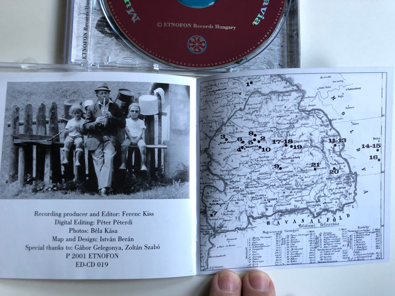 Erdelyi es Moldvai Primasok / Musicians from Transilvania and Moldavia ‎/ Etnofon ‎Audio CD 2001 / ED-CD 019