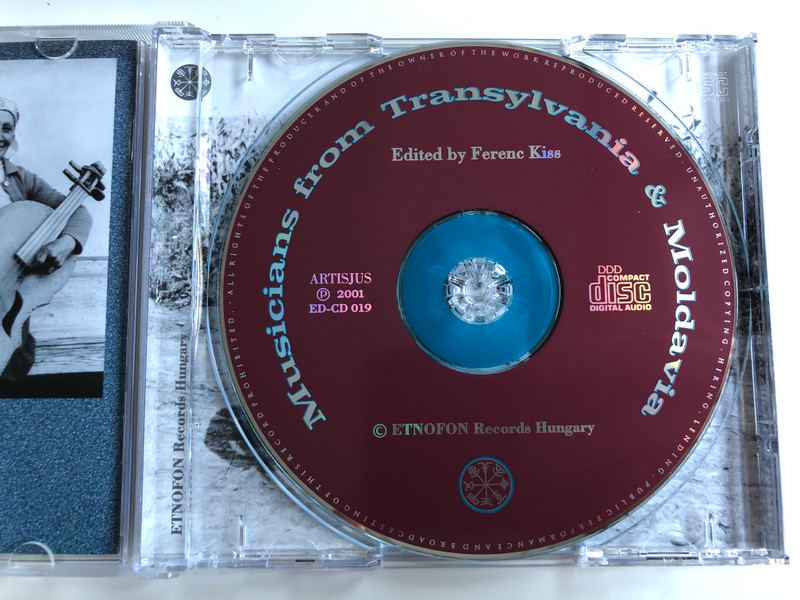 Erdélyi es Moldvai Prímások / Musicians from Transylvania and Moldavia ‎/ Etnofon ‎Audio CD 2001 / ED-CD 019 /  	Primates From Transylvania & Moldavia / Recorded by Kiss Ferenc