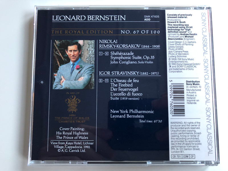 Leonard Bernstein / Rimsky-Korsakov: Shéhérazade, Stravinsky
