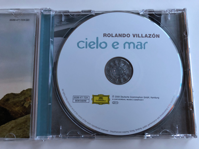Rolando Villazón ‎– Cielo E Mar / Deutsche Grammophon Audio CD 2008 / 00289 477 7224
