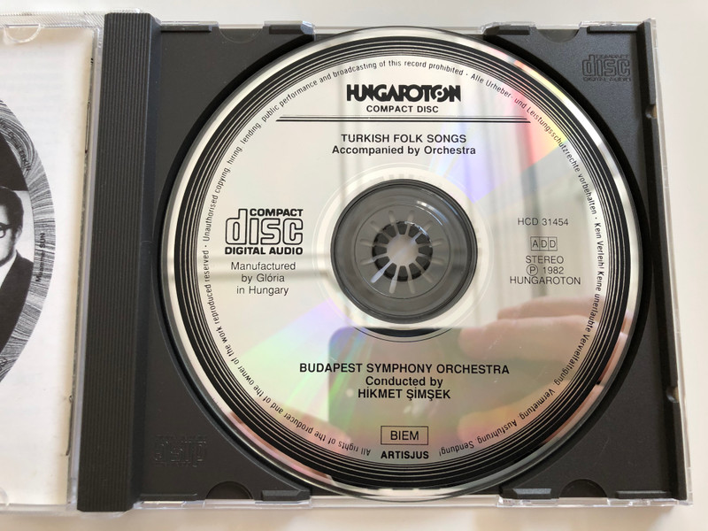 Turkish Folk Songs Accompanied By Orchestra / Rey, Erkin, Kodalli, Sun / Conducted: Hikmet Simsek / The Budapest Symphony Orchestra / Orkestra Esliginde Türk Halk Türküleri / Hungaroton Audio CD 1982 Stereo / HCD 31454