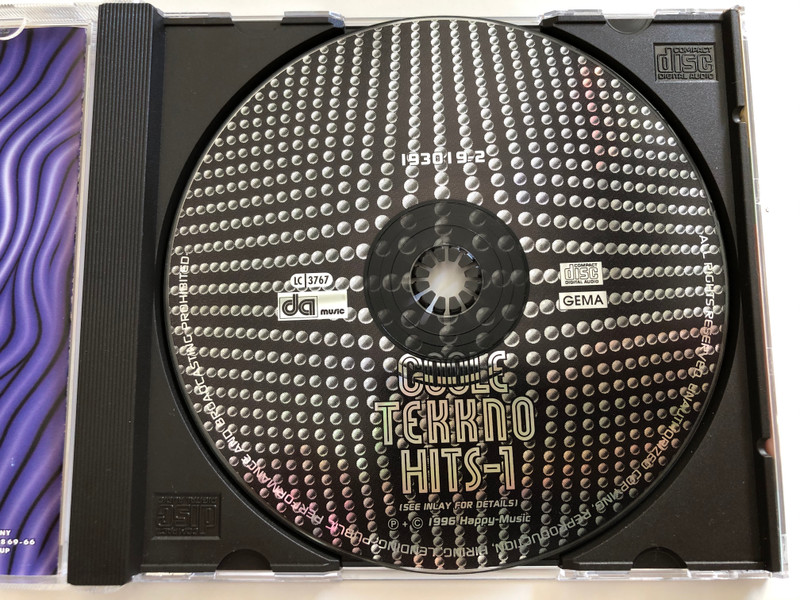 Coole Tekkno Hits-1 / Mark On, Garfield, Moonraver, Hypnotic Beat, V.V.A, Stars, Cool Cat, Doh Wah Diddy, Tears Don't Lie, Back In The U.K. / Happy Music Audio CD 1996 /‎ 193019-2
