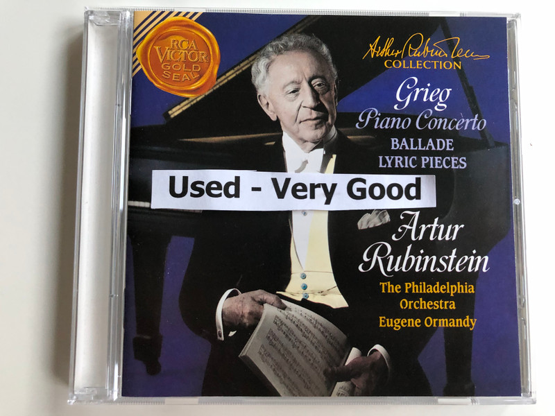 Artur Rubinstein Collection / Grieg Piano Concerto, Ballade Lyric Pieces / Artur Rubinstein, The Philadelphia Orchestra, Eugene Ormandy / BMG Music Audio CD 1992 Mono / GD60897