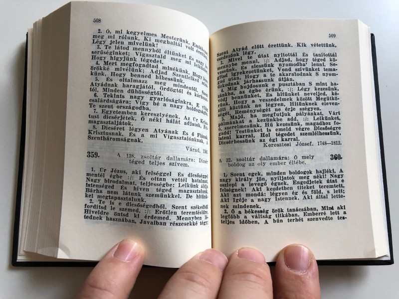 Énekeskönyv - [Kicsi] / Magyar Reformátusok Használatára / Hungarian language small size Reformed Hymnal book / Kálvin Kiadó 2014 / Hardcover (9789633009611)