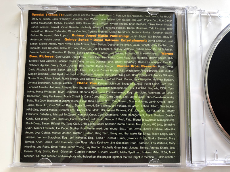 Shaq Steel: Music From And Inspired By The Motion Picture / Qwest Records Audio CD 1997 / 9362-46678-2