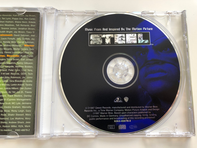 Shaq Steel: Music From And Inspired By The Motion Picture / Qwest Records Audio CD 1997 / 9362-46678-2