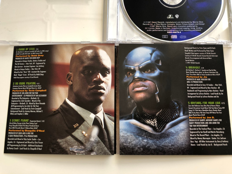 Shaq Steel: Music From And Inspired By The Motion Picture / Qwest Records Audio CD 1997 / 9362-46678-2