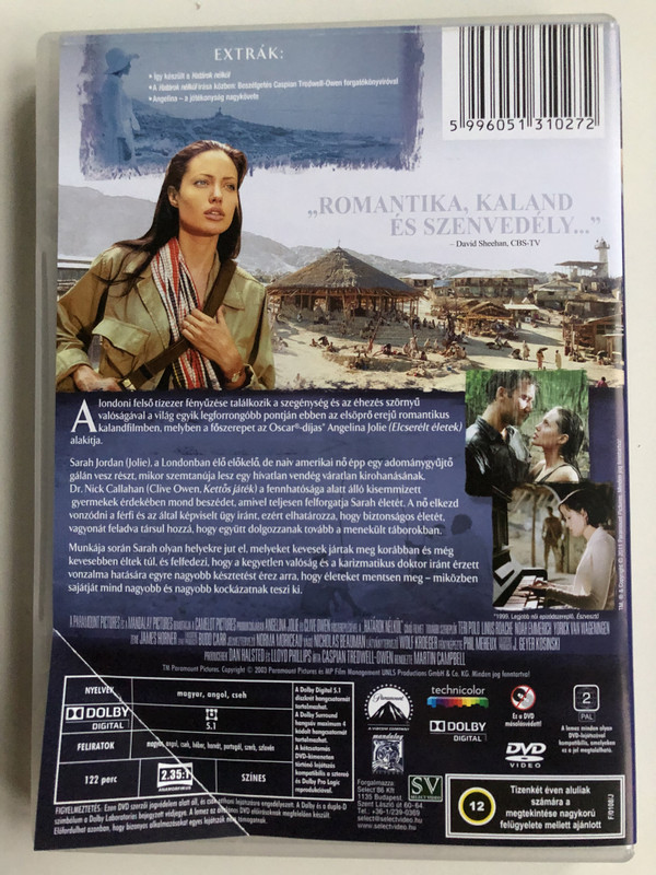 Beyond Borders DVD Határok nélkül / Directed by Martin Campbell / Starring: Angelina Jolie, Clive Owen, Teri Polo, Kate Ashfield (5996051310272)