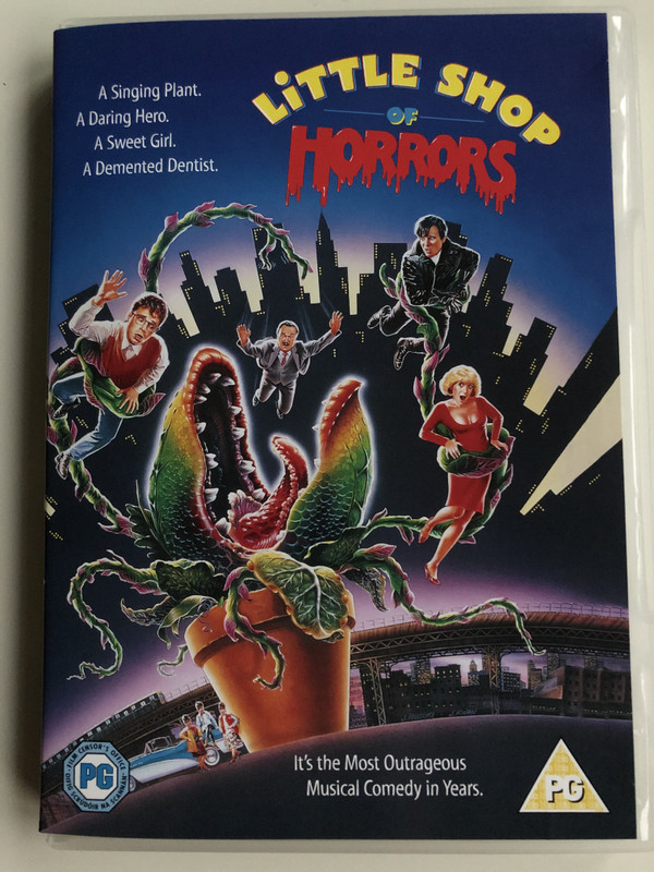 Little Shop of Horrors DVD 1986 / Directed by Frank Oz / Starring: Rick Moranis, Ellen Greene, Vincent Gardenia, Steve Martin, James Belushi / Most Outrageous Musical Comedy in Years (7321900183253)