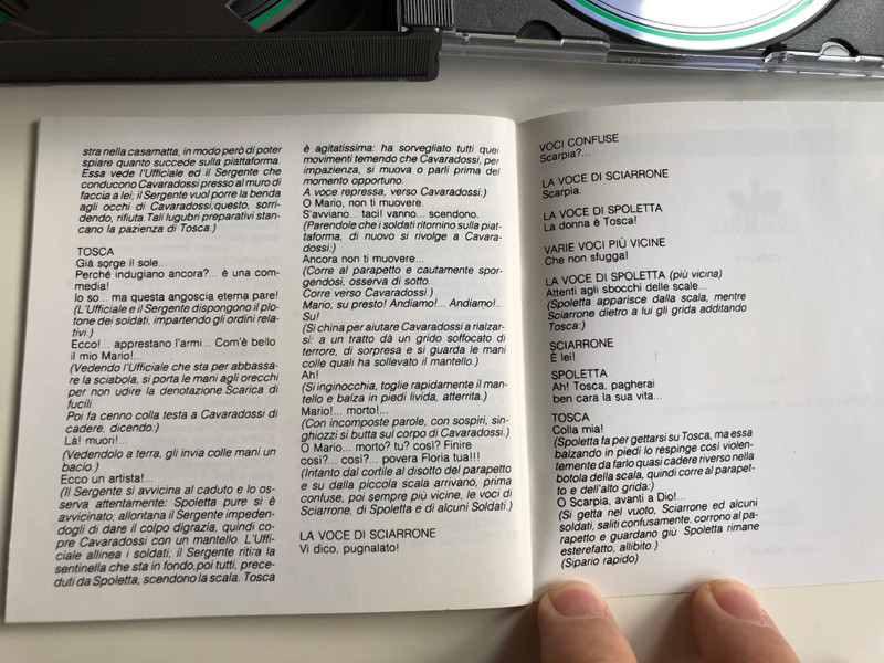 Opera / Giacomo Puccini ‎– Tosca / R. Tebaldi, R. Tucker, L. Warren, C. Harvuot, F. Corena, A. De Paolis, G. Cehanovsky / Orchestra e Coro della Rai di Roma / Dimitri Mitropoulos / Opera 2x Audio CD 1997 /‎ CDTA.006