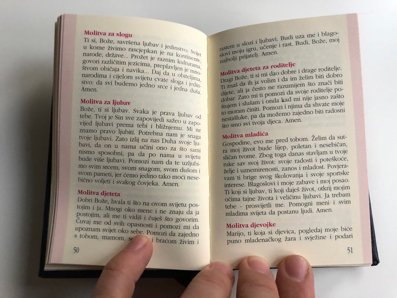 Put u Život / Way of Life: Prayer and Rites, 9th Amended Edition / Hardcover - Black / Croatian language prayer book / Molitvenik i obrednik / IX. Dopunjeno Izdanje / "Marija" 2009 / Petar Lubina (9789530039261)