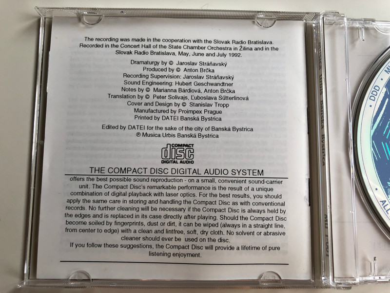Anton Julius Hiray Graduale in C / Jan Egry Offertorium (Domine ex audi), Andreas Bibl Offertorium (In te Domine) / Musica Urbis Banska Bystrica / Gioacchino Rossini Stabat Mater / Musica Urbis Audio CD 1992 / MU-I 001