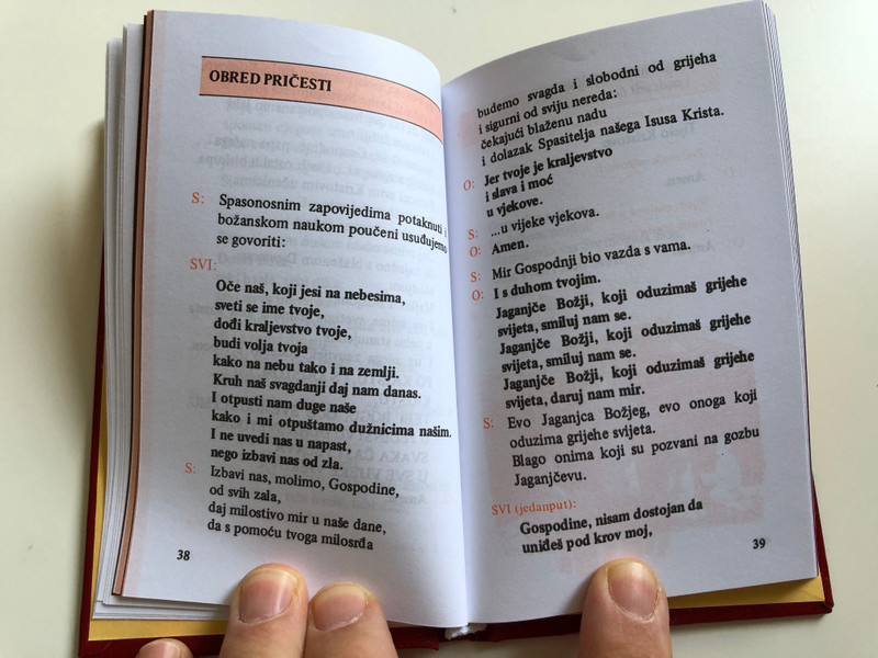 Mali Misal po Kristu i s Kristom / Croatian language Catholic misal & prayer book / Small (pocket) size / Kršćanska Sadašnjost 2019 (9789531111997)