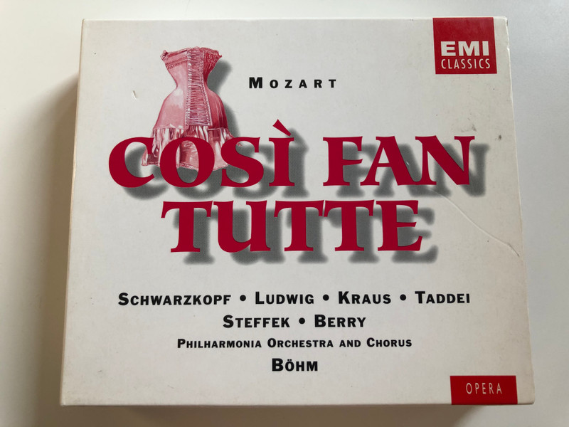 Mozart ‎– Così Fan Tutte / Schwarzkopf, Ludwig, Kraus, Taddei, Steffek, Berry / Philharmonia Orchestra And Chorus, Böhm / EMI Classics 3x Audio CD 1988 Stereo / 0777 7 69330 2 3