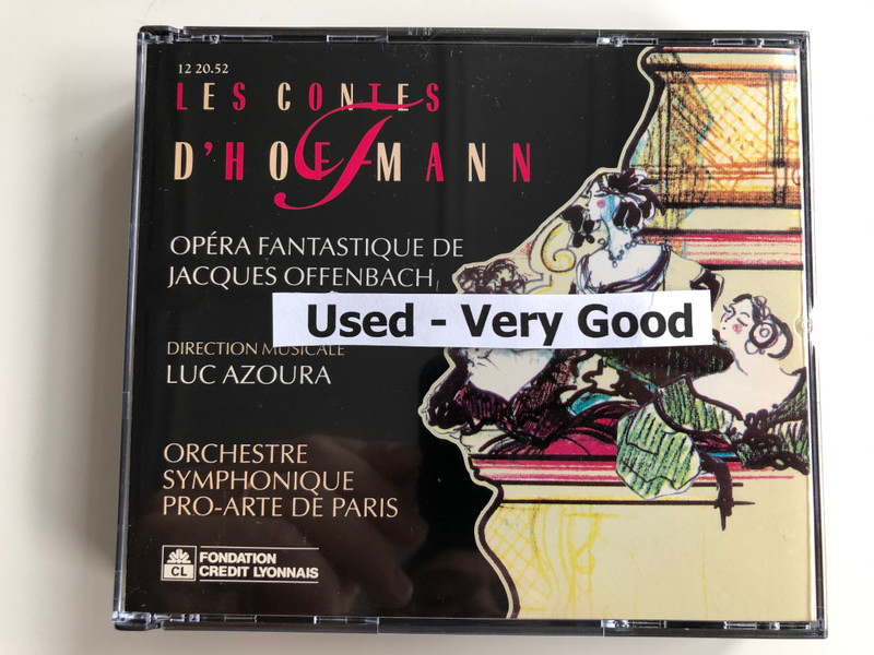 Les Contes D'HoffmannLes Contes D'Hoffmann / Opera Fantastique De Jacques Offenbach / Direction Musicale: Luc Azoura / Orchestre Symphonique Pro-Arte De Paris / Société Des Artistes Lyriques De France 2x Audio CD 1991 / 12 20.52