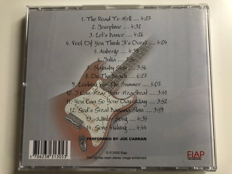 Guitar Plays Chris Rea / Performed By Joe Carran / Elap Audio CD 2000 / 5706238313053