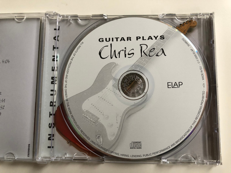 Guitar Plays Chris Rea / Performed By Joe Carran / Elap Audio CD 2000 / 5706238313053