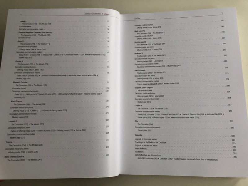 Coronatio Hungarica In Nummis - English language Catalog of Hungarian Medals and Jetons from Hungarian Royal Coronations 1508-1916 