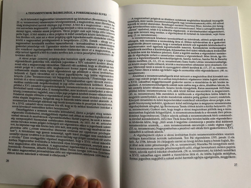 Nagyszombati testamentumok a XVI-XVII. századból by Németh Gábor / Bibliotheca Humanitatis Historica / Magyar Nemzeti Múzeum / Paperback 1995 (9637421890)