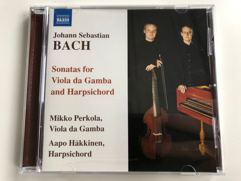 Johann Sebastian Bach - Sonatas for Viola da Gamba and Harpsichord / Viola da Gamba: Mikko Perkola, Harpichord: Aapo Häkkinen ‎/ Naxos Rights International Ltd. ‎Audio CD 2007 / 8.570210