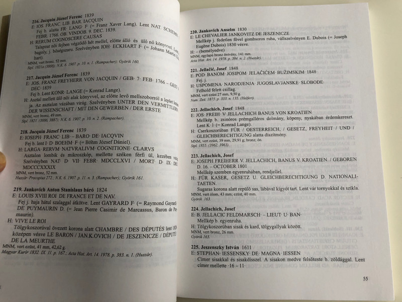 Személyi érmek by Huszár Lajos / Personal coins, medals / Bibliotheca Humanitatis Historica / Magyar Nemzeti Múzeum 1999 / Paperback (963-742184X)