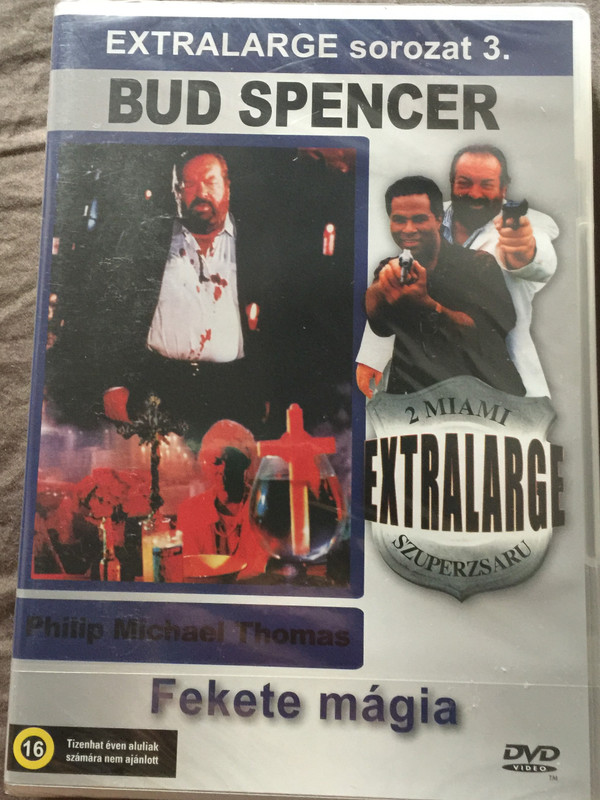Extralarge - Black Magic DVD 1992 Extralarge Fekete mágia - 2 miami szuperzsaru / Episode: Cannonball - Ágyúgolyó / Directed by Enzo G. Castellari / Starring: Bud Spencer, Philip Michael Thomas, Vivian Ruiz / Extralarge sorozat 3. (5999553601749)