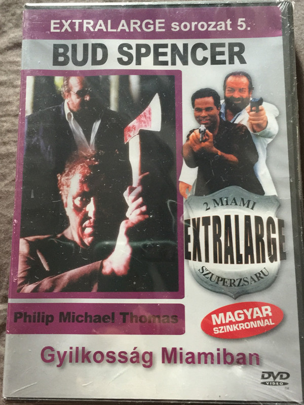 Extralarge Miami Killer DVD 1991 Extralarge Gyilkosság Miamiban - 2 miami szuperzsaru / Directed by Enzo G. Castellari / Starring: Bud Spencer, Philip Michael Thomas, Vivian Ruiz / Extralarge sorozat 5. (5999553601763)